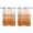 White Orange, variant on Turquoise White Ombre Kitchen Curtains 96 Inch Length, Modern Country Abstract Stripes Grommet Top Bedroom Living Room Curtains, Light Filtering Cafe Curtain Drapes 2 Panels Set 104''x96''