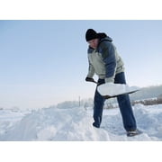 EMSCO Bigfoot Northern Lites Plus 18 Snodozer Combination Snow Shovel - Lightweight Aluminum Handle - Reinforced Poly Resin Blade