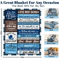 thumbnail image 2 of Dad Gifts from Son Blanket 80x60 Inches - Birthday for Father, Soft Fleece Throw Blanket for Dad Who Has Everything, Unique Father''s Day Present for Dads Grandpa Husband, 2 of 6