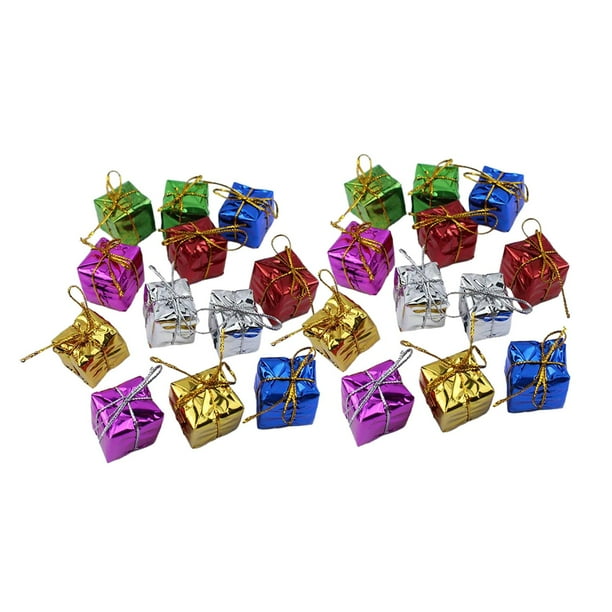 24 Pieces Christmas Tree Small Gift Boxes Mini Gifts Boxes Decor for
