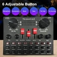 thumbnail image 1 of Bt V8S Live Streaming Sound Adapter Phone Laptop Microphone Multi-Function High Sound Quality Intelligent Compatibility Sound Adapter, 1 of 7