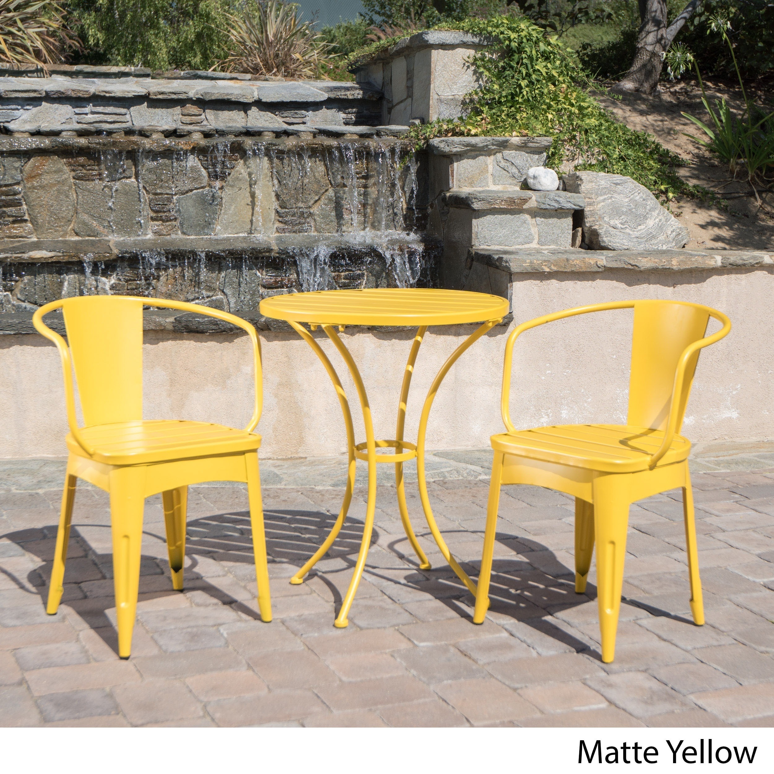 Christopher Knight Home Colmar Outdoor 3-piece Bistro Set by - Walmart.com