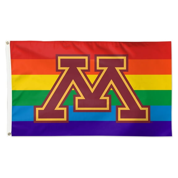WinCraft Minnesota Golden Gophers 3' x 5' Single-Sided Deluxe Team Pride Flag