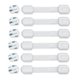 thumbnail image 1 of Cerradura de seguridad a prueba de niños - Cerradura de gabinete a prueba de bebés con 6 adhesivos 3M adicionales - Blanco, 1 of 5