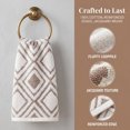 thumbnail image 3 of REGALWOVEN Geometric Pattern Cotton Decorative Hand Towels, 13 x 29 Inch Absorbent Soft Towel for Hand Drying and Face Washing Beige 2-Piece, 3 of 7