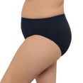 thumbnail image 4 of Aqua Green, Women's Plus Size Mid Rise Brief, True Navy Blue, 2X, 4 of 4