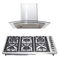 thumbnail image 1 of Combo Parrilla a Gas Disa Home PAEM6/CAMPC60C 6 Quemadores Acero Inox y Campana Cristal 60 cm, 1 of 10