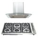 thumbnail image 1 of Combo Parrilla a Gas Disa Home PAEM6/CAMPC60C 6 Quemadores Acero Inox y Campana Cristal 60 cm, 1 of 10