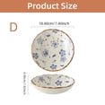 thumbnail image 1 of Ceramic Plates, Japanese Ddishes, Home Tableware, Creative Round Dishes, Dinner Plates, High-quality Deep Plates D style, 1 of 6