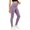 *Purple, variant on VBVC Women's Ribbed Knit High Waist Yoga Leggings , Button Detail Workout Pants For Women , Ladies' Stretch Activewear Bottoms, S-2XL