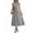 Black White Stripe, variant on ANRABESS Womens Summer Midi Dress Striped Casual Short Sleeve Crewneck Empire Waist 2026 Flowy Long Beach Dress with Pockets Black White Stripe M