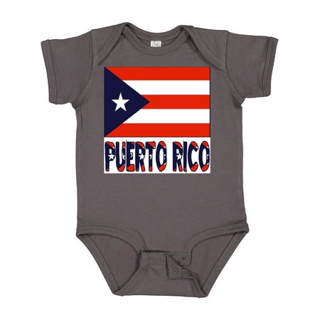 

Inktastic Puerto Rico Flag & Name Gift Baby Boy or Baby Girl Bodysuit