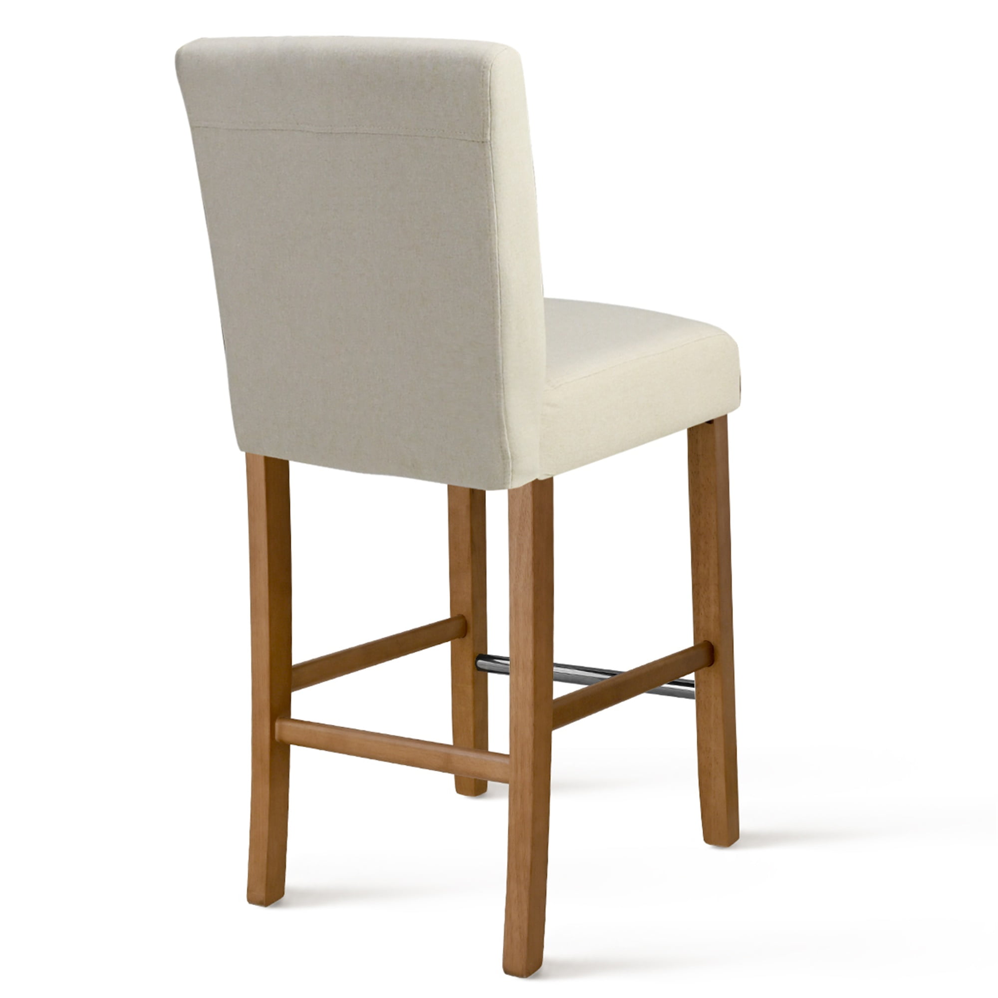 Kepooman 26" Seat Height Dining Set of 2, Modern Kitchen Upholstered Counter Height Leisure Chairs, Beige