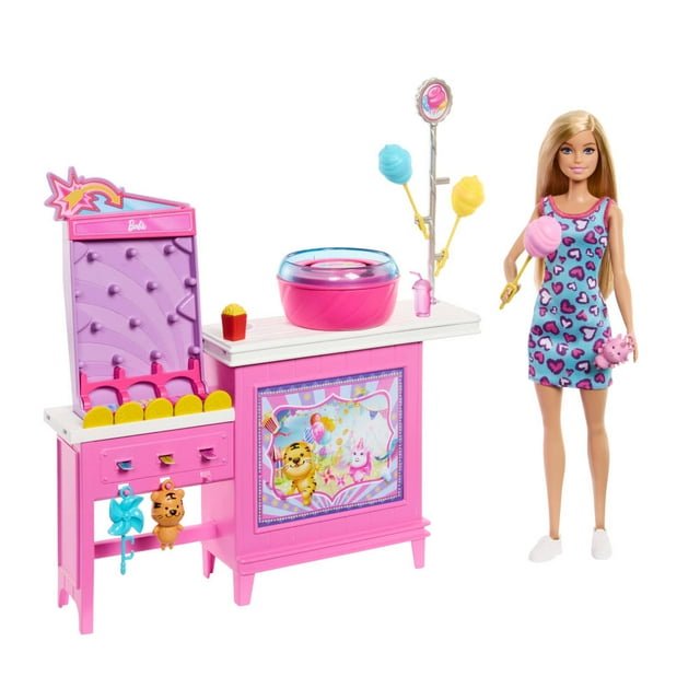 Set de Juego Mattel Barbie Estación de Algodón de Azúcar