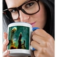 thumbnail image 2 of 3dRose, Print of Eagle Nebula In Outer Space, 11oz Two-Tone Blue Mug, 2 of 7