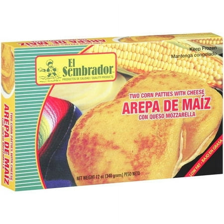 El Sembrador Corn Patties with Cheese, 2 ct.