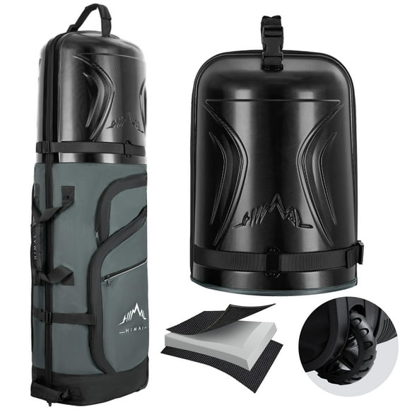 Bolsa de viaje de golf UNIHIMAL PC de 55 pulgadas con ruedas, color gris