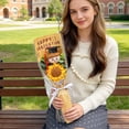 thumbnail image 5 of Dmlowu Handcrafted Crochet Sunflower Bouquet, Graduation Doctoral Hat Stuffed Animals Flower Arrangement, Keepsake Gifts for Her Him, Fade Resistant Graduation Decorations 2026, 5 of 7