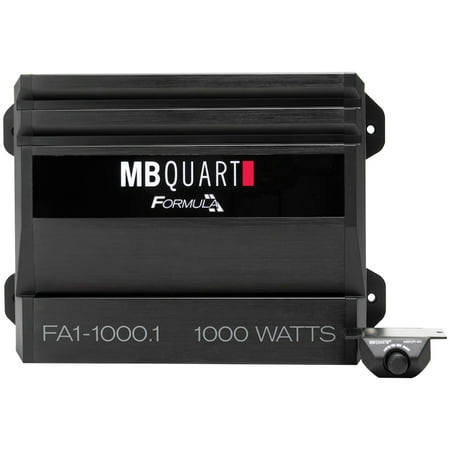 MB Quart - Formula 1000W Class D Digital Mono Amplifier with Variable Low-Pass Crossover - Black