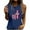 Navy, variant on IROINNID Women's Round Neckline T-Shirt Sleeveless 4th Of July Summer Casual Loose Tops