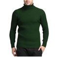 thumbnail image 3 of Frnrwgo Mens Sweater Turtleneck Ribbed Knit Oversized Long Sleeve Casual Winter Top, 3 of 6