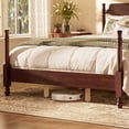 thumbnail image 5 of Queen Size Bed Frame with Headboard,Traditional Wood Spindle Post Bed,Vintage Platform Bed,Easy Assembly,Dark Walnut, 5 of 8