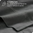 thumbnail image 2 of Bare Home Ensemble de Draps en Flanelle - 100 % Coton - Poche Profonde - Lit Simple, Gris, 3 Pcs, 2 of 7