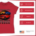 thumbnail image 6 of American Steel Tough Truck T-Shirt Offroad Pickup 4x4 USA Power Women's Tee, 6 of 7