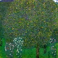 thumbnail image 3 of Klimt, Gustav 12x12 Black Modern Framed Museum Art Print Titled - Roses Under Trees 1904, 3 of 5