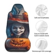 thumbnail image 5 of Sikiie Modern Style Pumpkin Witch Car Seat Protector 2 Pack Car Seat Cushion Mat, Car Seat Covers for SUV, Truck, Van, 5 of 7
