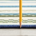 thumbnail image 3 of Stunning Contemporary 2' x 3' Green and Blue Polypropylene Outdoor Area Rug, 3 of 7
