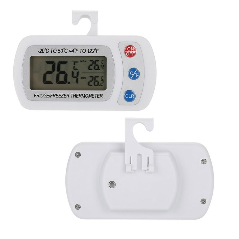Digital Thermometer Fridge Thermometer Refrigerator Thermometer Freezer  Thermometer Kitchen Large LCD Refrigerator Fridge Freezer Digital  Thermometer With Stand/Hanger 