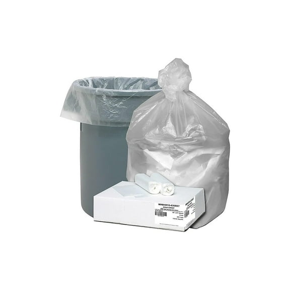 Webster Ultra Plus 40-45 Gallon Trash Bags Natural 435567
