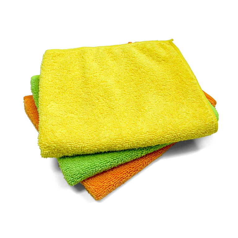 Sugarday Microfiber Cleaning Purpose Cloths Rags Reusable Towels for Housekeeping 12 Pack, Size: 11.4”x6.5”, Multicolor