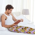 thumbnail image 5 of Fuzoiu Cartoon Avocados Print Men's Pajama Pants,Lounge Pants for Men,Lounge PJ Bottoms,Sleepwear Pants with Drawstring Pockets -Medium, 5 of 6