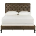 thumbnail image 2 of Safavieh Hathaway Modern Tufted Bed Frame with Nail Heads, 2 of 7