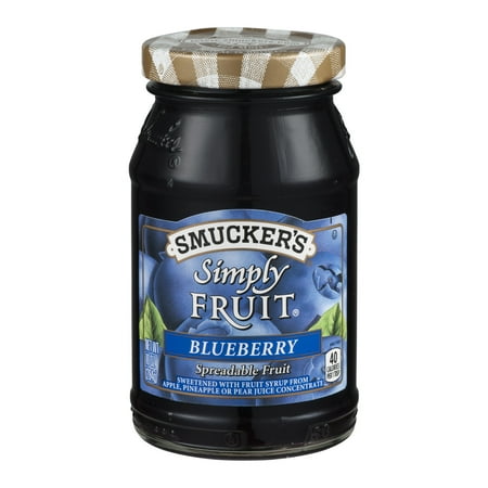 Smuckers Simply Fruit - (3 Pack) Smucker's Simply Fruit Blueberry Spreadable Fruit, 10 Ounce