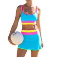 thumbnail image 1 of Traje de baño Popvil, conjuntos de bikini de cintura alta con control de barriga, 1 of 6