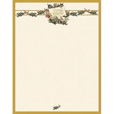 Great Papers! Holiday Gift Package Letterhead - 80 Sheets, 8.5x11 Inches, 100 GSM, For Inkjet/Laser Printers