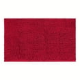 thumbnail image 3 of Bathroom Rugs Bath Mat Thick Soft Absorbent Chenille Bath Mats for Bathroom, Microfiber Dries Quickly, Shaggy Washable Rug, Plush Durable Rug, Bathtub and Shower Floor, 24" x 16", Red, 3 of 8