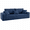 BLUE, variant on 91" Oversized Chenille Cloud Sofa, 3-Seater Deep Seat Couch with Pocket Springs, No Assembly Required, Modern Grid Tufted Sofa for Living Room or Apartment, Gray