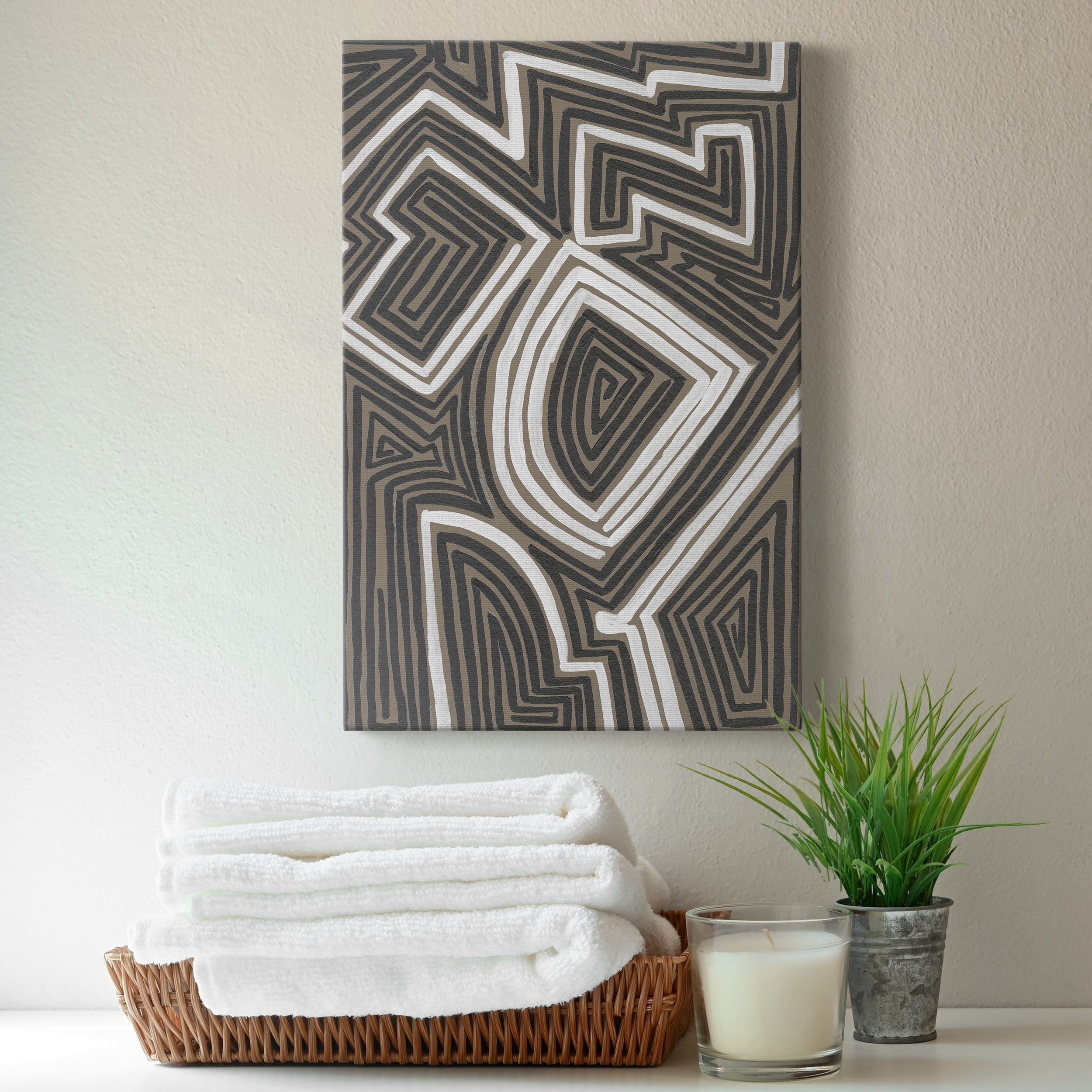 Abstract Maze III Premium Gallery Wrapped Canvas - Ready to Hang