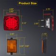 thumbnail image 4 of LIMICAR Trailer Light Kit, Trailer Lights Kit with Amber Trailer Marker Lights Trailer Wire License Plate Bracket,, 4 of 5
