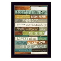 Today is a New Day By Marla Rae Printed Wall Art Wood Multi-Color