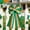 A, variant on QuanTara Large St. Patrick's Day Decorative Bow, 19.7"x11.81" Wreath & Tree Topper Ribbon with Shamrock Print for Front Door, Indoor Outdoor Wall, Party Supplies, Green & White Nylon