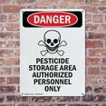 thumbnail image 4 of (2 Pack) GHS Pesticide Storage OSHA Danger Sign 10 Inch X 14 Inch Indoor / Outdoor Rust-Free Aluminum Metal Signs for Workplace, Workshop, and Construction Site, Made in the USA, 4 of 8