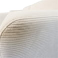 thumbnail image 4 of Chapman Corduroy Fabric Living Room L-Shaped Left Sectional Sofa in Cream, 4 of 6