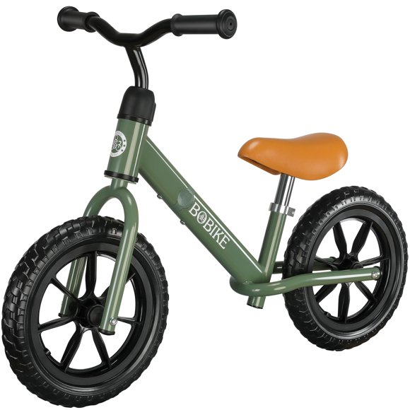 Bobike Vélo d'Équilibre pour Tout-Petits, Jouets pour Filles et Garçons de 2 à 5 Ans, Siège et Guidon Ajustables, Vélo d'Entraînement Sans Pédales, Meilleurs Cadeaux pour Enfants (Vert)