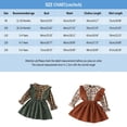 thumbnail image 3 of Sngxgn Toddler Girl Fall Clothes Solid Knitted Pullover Top A-Line Button Mini Skirt Set Girls 2Pcs Oufits(Coffee,100), 3 of 6