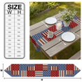 thumbnail image 3 of 4th of July Table Runner Linen Burlap Table Runner 72 Inches Long Independence Day Red Blue Vintage Dresser Scarves for Kitchen Island Coffee Dining Room Party Wedding Banquet Holiday Decor 14"x72", 3 of 8